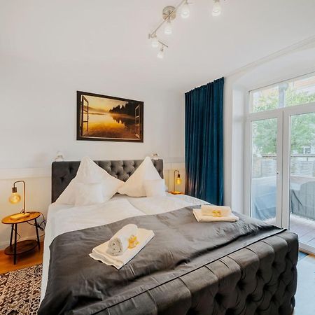Blissplace 3 Zi Premium Apartment Nahe Getec Arena Mit Kingsize Betten Und Balkon Магдебург Екстериор снимка