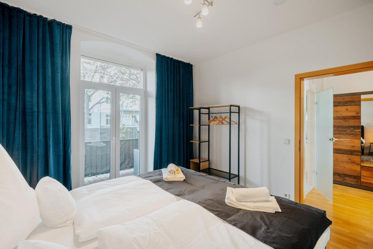 Blissplace 3 Zi Premium Apartment Nahe Getec Arena Mit Kingsize Betten Und Balkon Магдебург Екстериор снимка